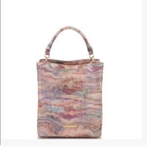 Brahmin Multicolor Croc-Embossed Tote
